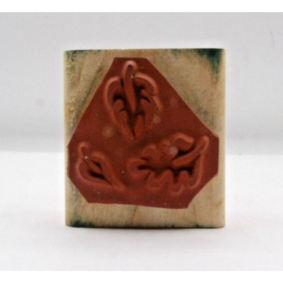 Stamp  of Leaves "Seasonal Images"  Stampin' Up! ©1998  2" x 1¾" - Picture 2 of 5